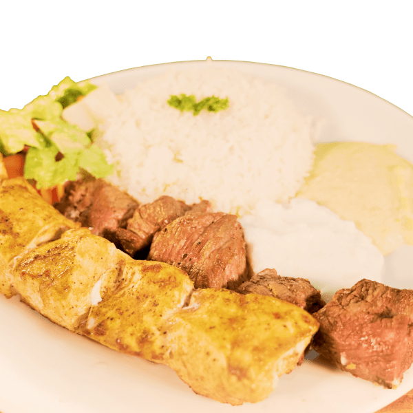 Mix chicken/beef tikka plate